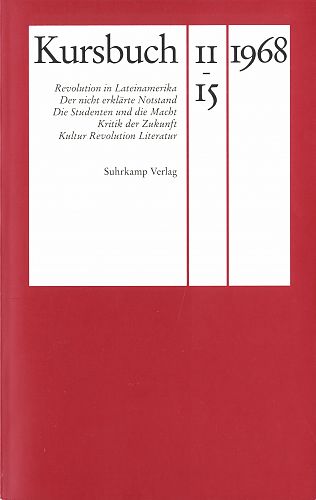Kursbuch 1968 von Hans Magnus Enzensberger für 6,95 € Kursbuch 1968 von Hans Magnus Enzensberger für 6,95 €
