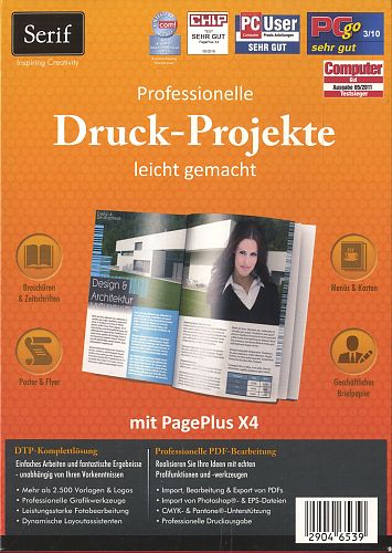 Serif Page Plus X4. Professionelle Druck-Projekte leicht gemacht für 6,95 € Serif Page Plus X4. Professionelle Druck-Projekte leicht gemacht für 6,95 €