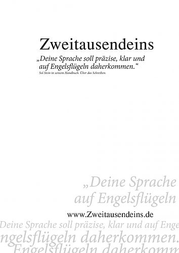 Zweitausendeins Notizbuch Zitat Sol Stein II für 2,95 € Zweitausendeins Notizbuch Zitat Sol Stein II für 2,95 €