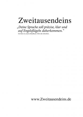 Zweitausendeins Notizbuch Zitat Sol Stein IV für 2,95 € Zweitausendeins Notizbuch Zitat Sol Stein IV für 2,95 €