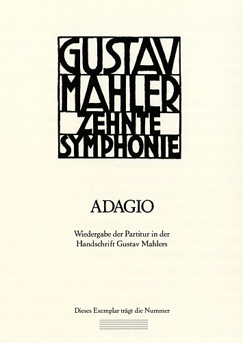 Zehnte Symphonie. Adagio von Gustav Mahler für 11,95 € Zehnte Symphonie. Adagio von Gustav Mahler für 11,95 €
